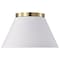 Nuvo Dover 2-Light Small Flush Mount - White with Vintage Brass 60/7418 - alternate 7